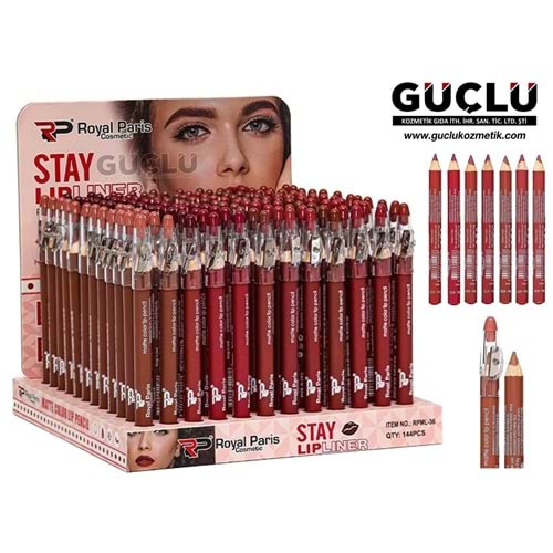 ROYAL P. LİPSTİCK-KALEM STAY LIP LINER RPML36LI*144LÜ