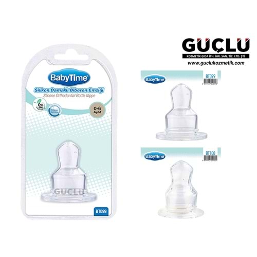 BABYTİME BİBERON EMZİĞİ SİLİKON DAMA. N.2 BT100*24LÜ
