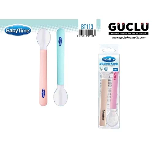 BABYTİME SİLİKON KAŞIK (2LI) BT113*40LI