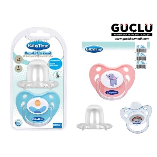 BABYTİME EMZİK GÖVDELI SİLİKON DAMA. KORUY.KAP MAT BT130-3*18Lİ