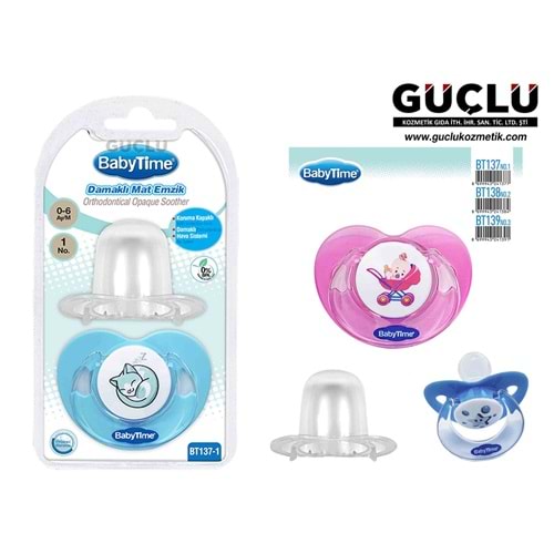 BABYTİME EMZİK GVD SİLİKON DAMAK KORYC.KAP MAT BT138-2*18Lİ