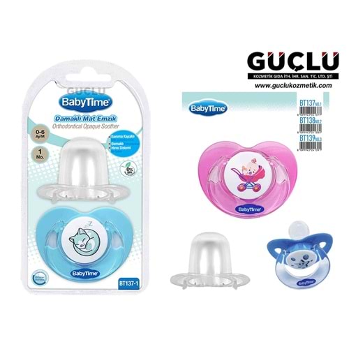 BABYTİME EMZİK GVD SİLİKON DAMAK KORYC.KAP MAT BT139-3*18Lİ