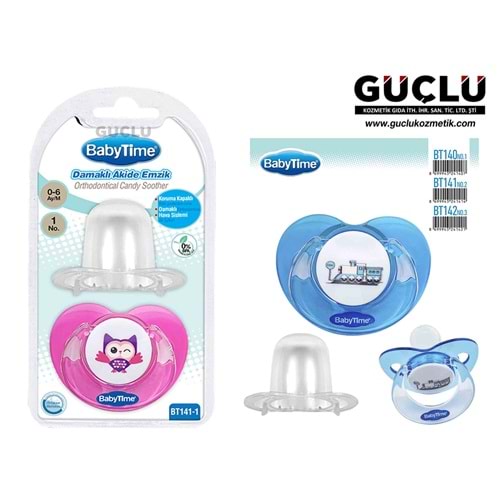 BABYTİME EMZİK SİLİKON DAMAK KORUY. KAP AKIDE BT140-1*18Lİ