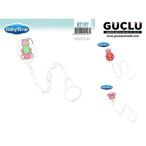 BABYTİME EMZİK ASKISI (KABARTMA DESENLI) BT197*30LU