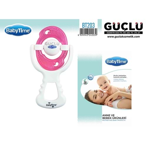 BABYTİME DİŞ KAŞIYICI ÇINGIRAKLI SULU BT203*12Lİ
