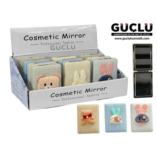 ROYAL P. AYNA COSMETİC MİRROR KARE RC379*12Lİ