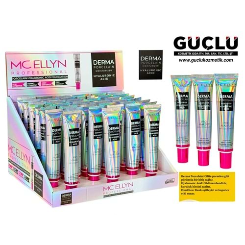 MC ELLYN FONDÖTEN DERMA PORCELAIN HYALURURONIC ASID 1-2-3 0852*36LI