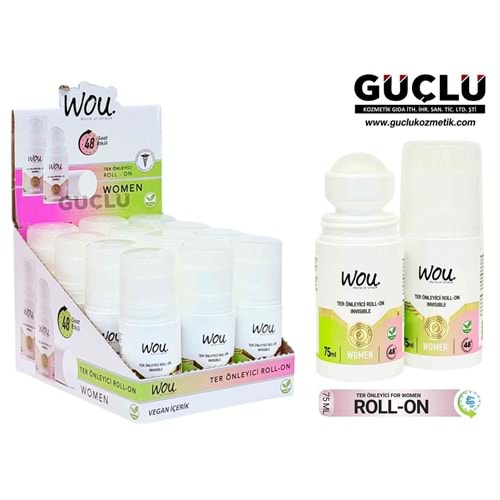 WOU KOLTUK ALTI 75GR ROLL ON WOMEN-KADIN INVISIBLE 0171*12Lİ