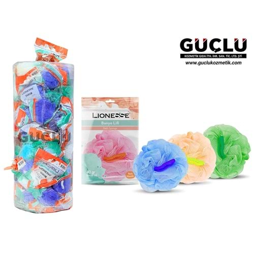 LİONESSE RENKLİ BANYO LİFİ 40GR 9050*100LÜ