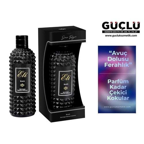 ETİ KOLONYA BUTİK 300ML CAM Ş. BLACK 501*12Lİ
