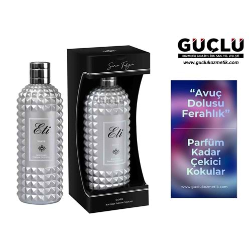 ETİ KOLONYA BUTİK 300ML CAM Ş. SILVER 502*12Lİ