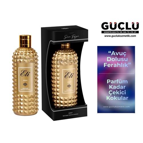 ETİ KOLONYA BUTİK 300ML CAM Ş. GOLD 503*12Lİ