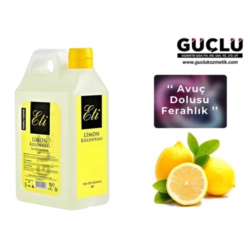 ETİ KOLONYA 1LT BİDON LİMON 80CC 701*12Lİ