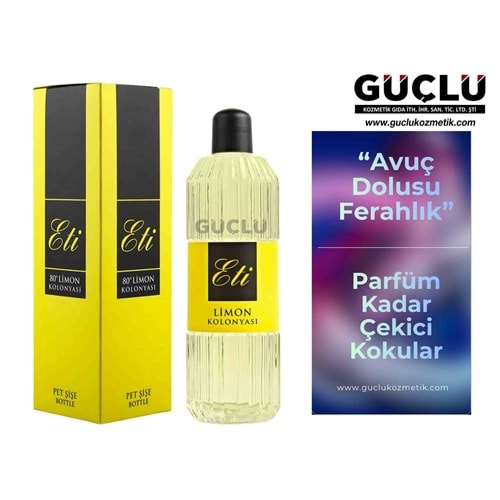 ETİ KOLONYA 350ML PET Ş. 80CC LİMON 401*24LÜ