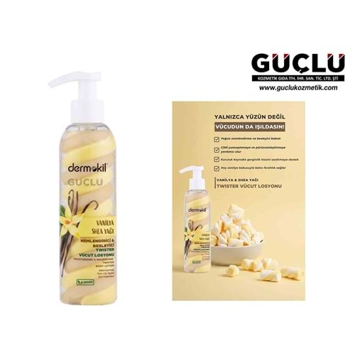 DERMOKİL VÜCUT LOSYONU TWISTER 200ML VANİLYA*12Lİ