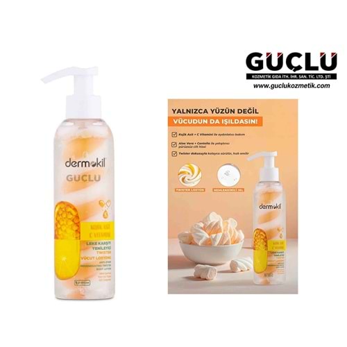 DERMOKİL VÜCUT LOSYONU TWISTER 200ML KOJİK ASİT*12Lİ
