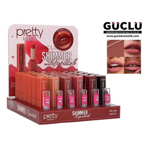 PRETTY B. LİP STICK (RUJ) SHIMMER PB946*36LI