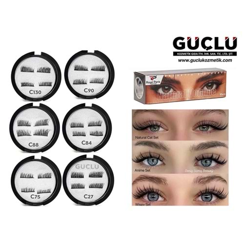 ROYAL P. TAKMA KİRPİK ÇİFT MIKNATIS RC531*12Lİ