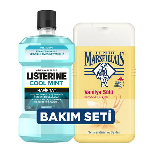 LISTERINE AĞIZ BAKIM SUYU COOL MİNT 250+250ML LPM VANİLYA 2861*12Lİ