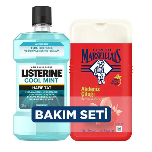LISTERINE AĞIZ BAKIM SUYU COOL MİNT 250+250ML LPM ÇİLEK 2878*12Lİ