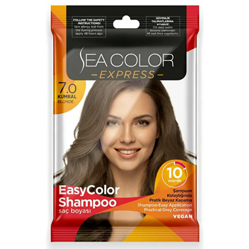 SEA COLOR EXPRESS SAÇ ŞAMPUAN BOYA 7.0 KUMRAL 9677*6LI