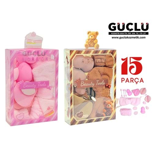 AMOUR A. MAKYAJ SÜNGER SETİ TOKA VE BİLEKLİK AMR615*6LI