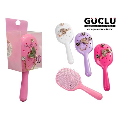 LİNPOOX SAÇ FIRÇASI OVAL LOVE SRC6*12Lİ*12Lİ