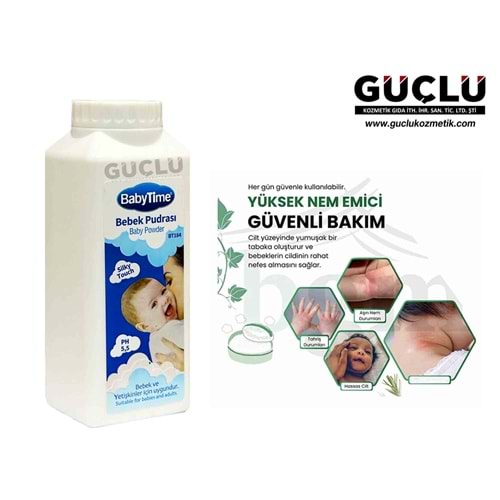 BABYTİME BEBEK PUDRASI 100GR BT184*12Lİ