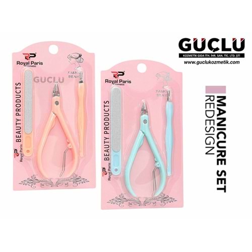 ROYAL P. MANİKÜR SETİ 3LÜ RC415*12Lİ