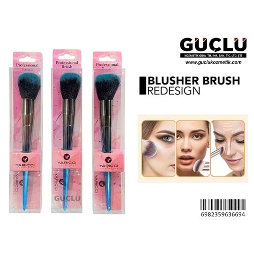 YARICCI MAKYAJ FIRÇASI TEKLİ YRC366-9*12Lİ