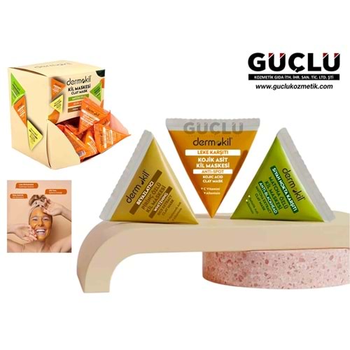 DERMOKİL KİL MASKESİ 9ML PİRİNÇ ÖZLÜ*12Lİ