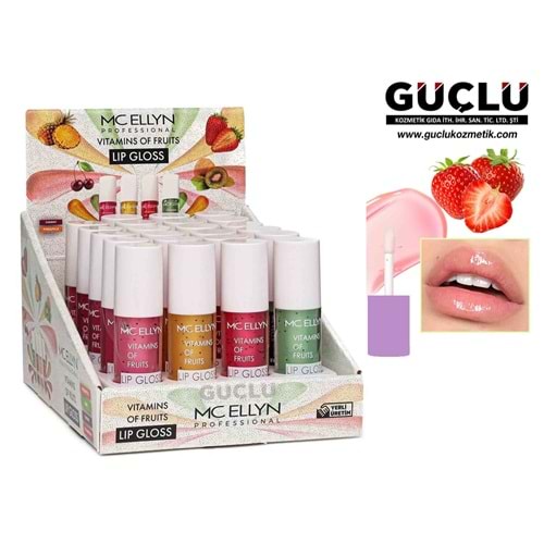 MC ELLYN LIP GLOSS VİTAMİNS OF FRUITS 1507*24LÜ