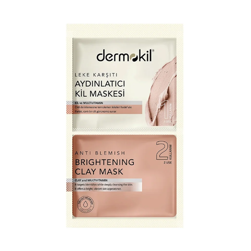 DERMOKİL KİL MASKESİ 7.5ML*2 LEKE KARŞITI AYDINLATICI *12Lİ
