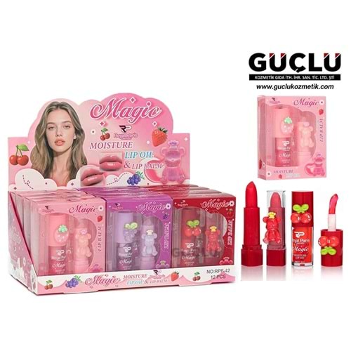 ROYAL P. LİP BALM & LİP OİL SETİ RPF42*12Lİ