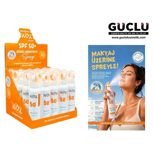 WOU GÜNEŞ KORUYUCU SPREY 150ML 50SPF 0362*25Lİ