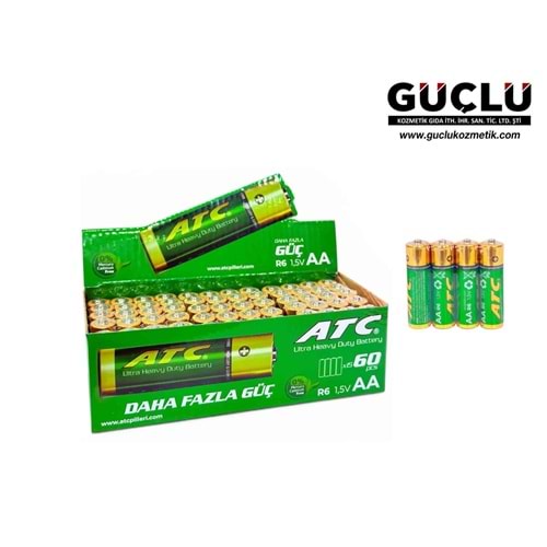 ATC ULTRA İNCE PİL 4LÜ AAA R03 1.5V 0576*15Lİ