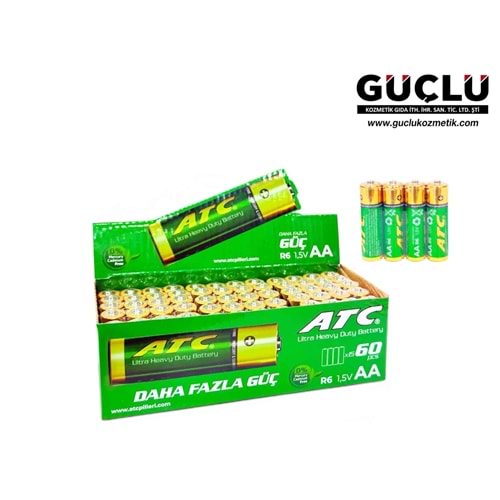 ATC ULTRA KALEM PİL 4LÜ AA R6 1.5V 0545*15Lİ