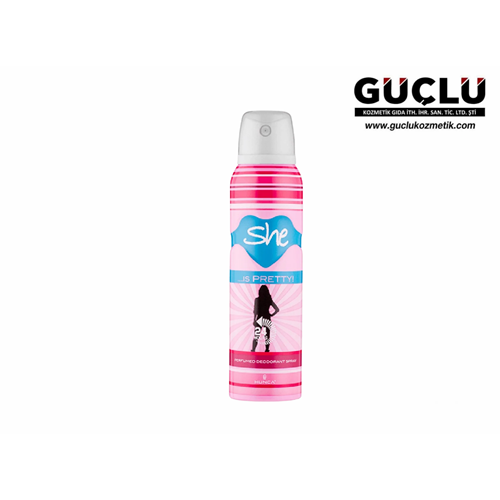 SHE DEODORANT 150ML IS PRETTY*6LI