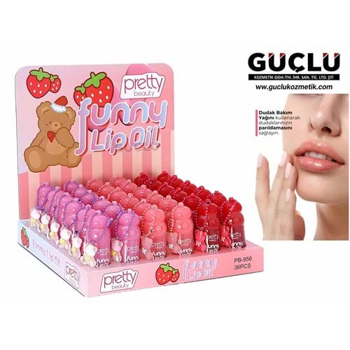 PRETTY B. LİP OİL FUNNY (AYICIKLI) PB956*36LI