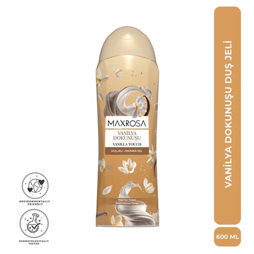 DERMOKİL MAXROSA DUŞ JELİ 600ML VANİLYA DOKUNUŞU*20Lİ