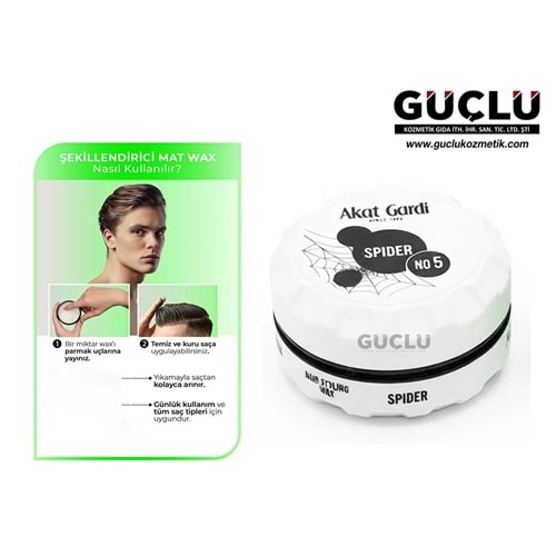AKAT GARDİ WAX 150ML 05 SPIDER BEYAZ*12Lİ