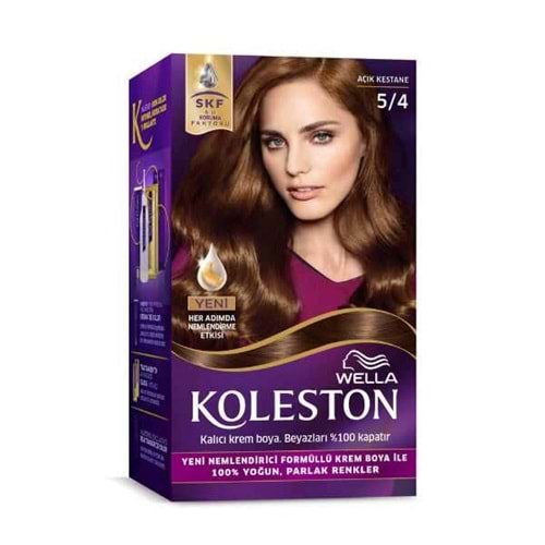 KOLESTON KİT SET SAÇ BOYASI 5.4 AÇIK KESTANE*6LI