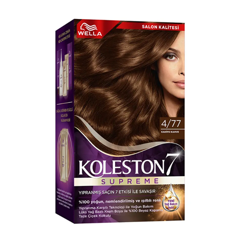 KOLESTON KİT SET SAÇ BOYASI 4.77 KADİFE KAHVE*6LI