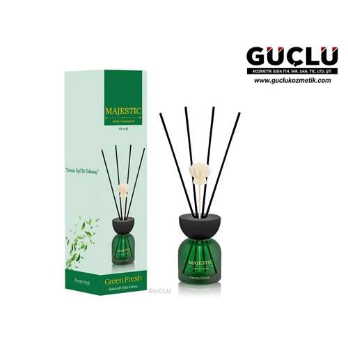 MAJESTIC BAMBU ORTAM KOKUSU 100ML BÜYÜK KAPAK GREEN FRESH*30LU
