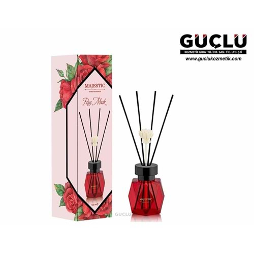 MAJESTIC BAMBU ORTAM KOKUSU 100ML 6 GEN ŞİŞE ROSE MUSK*30LU