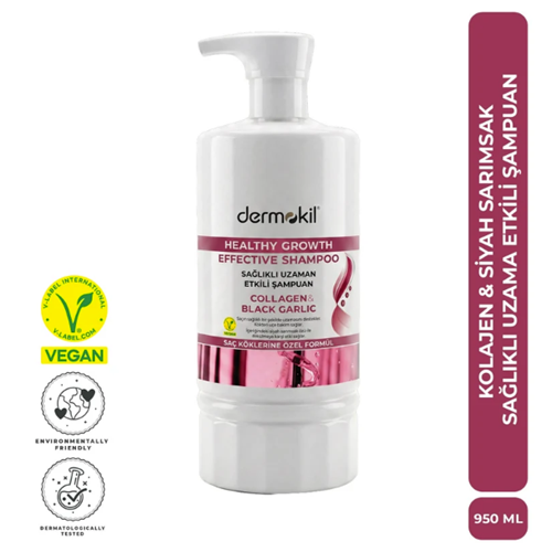 DERMOKİL ŞAMPUAN 950ML SAĞLIKLI U. (SARIMSAK) 6495*12Lİ