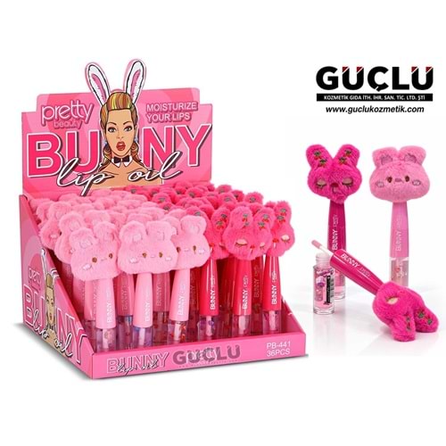 PRETTY B. LİP OİL MOUSTURIZE BUNNY PB441*36LI