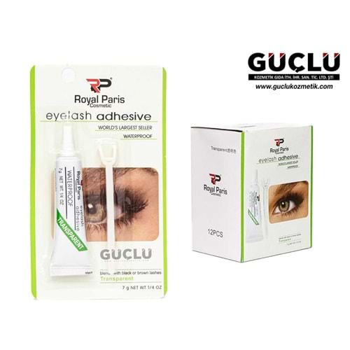 ROYAL P. KİRPİK YAPIŞTIRICI ŞEFFAF RPA1045*12Lİ