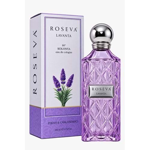 ROSEVA KOLONYA 200ML CAM LAVANTA*24LÜ