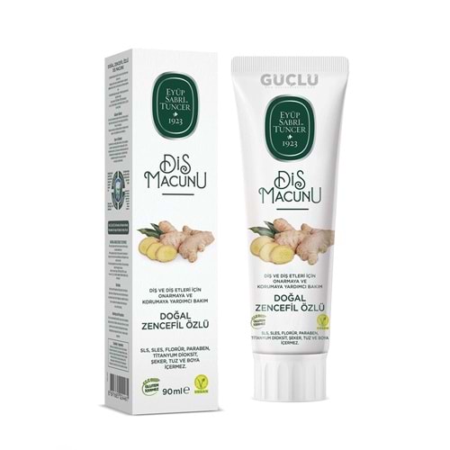 EYÜP SABRİ T. DİŞ MACUNU 90ML ZENCEFİL ÖZLÜ 5930*12Lİ